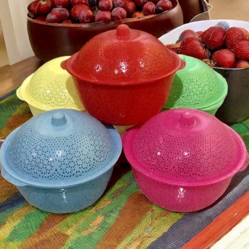 Bakul Nasi Sangku Nasi Plastik dengan Tutup / Bakul Nasi Bogor Uk 12 Tempat Nasi Plastik