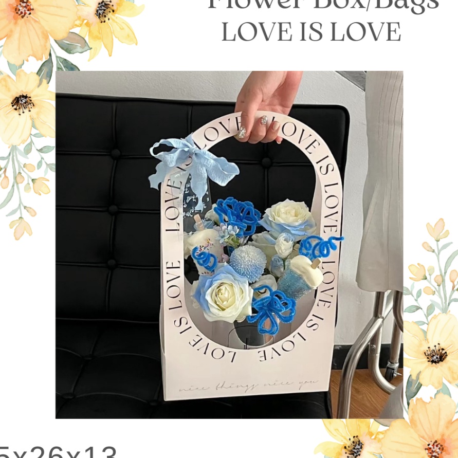 

KF7 Flower Bag Flower Box Love is Love