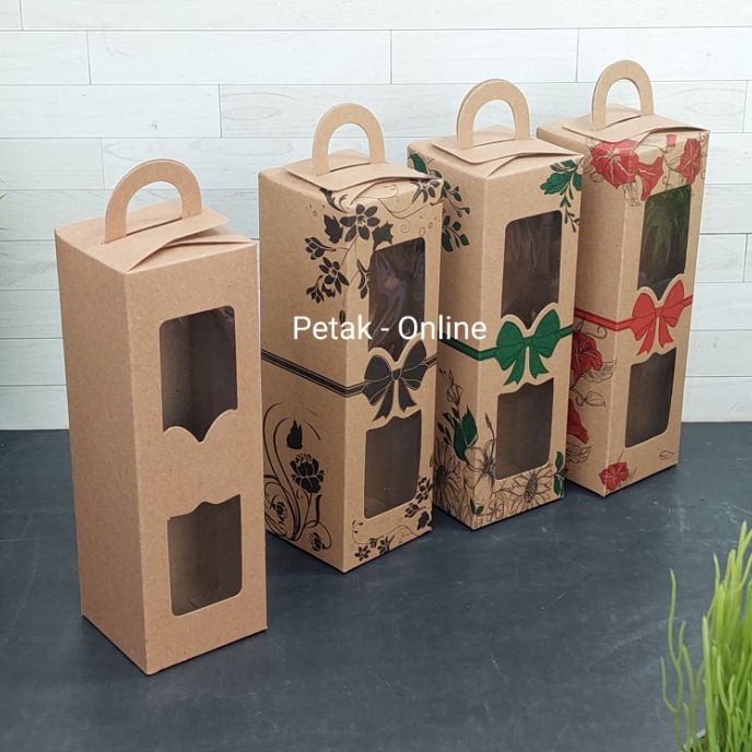 

Bonuskan 25 Pcs Box Kraft Tenteng 65x2 cm Box Botol dll