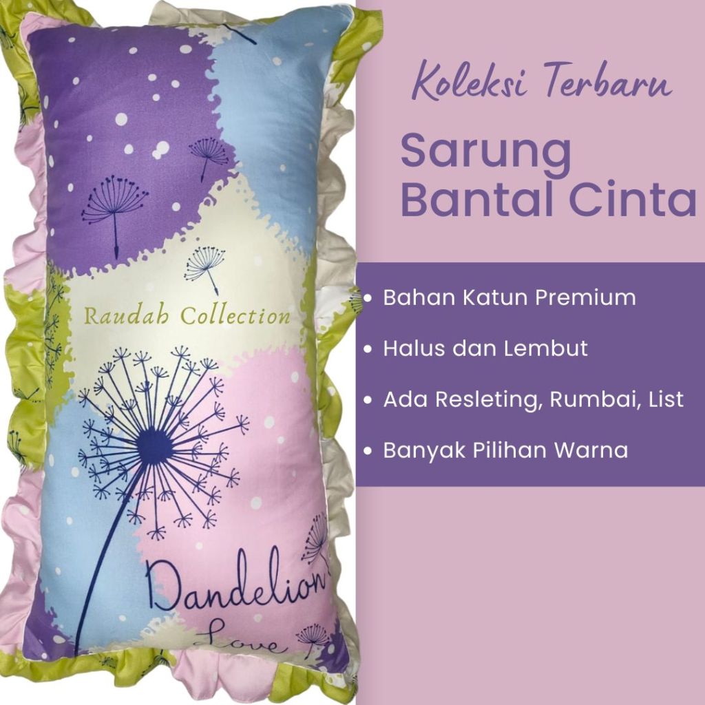Sarung Bantal Cinta Motif Karakter Termurah - Sarung Bantal Cinta Aesthetic Jumbo - Bantal Cinta Dew