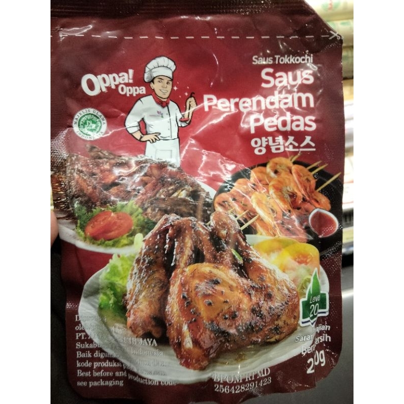 

Saus perendam pedas oppa