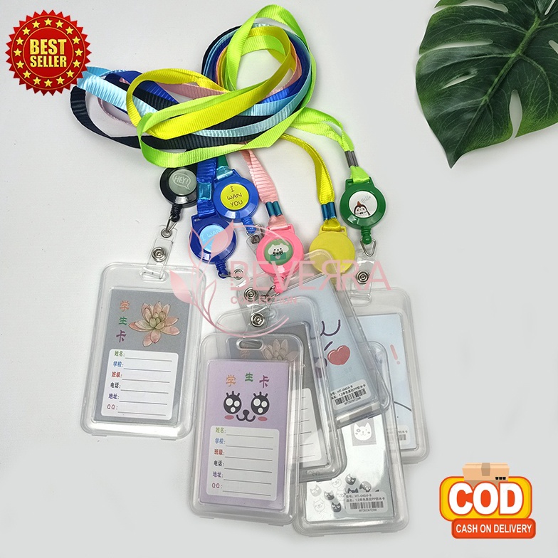 

MANTAP COD Name tag ID CARD HOLDER KOREA dan kalung tempat name tag kartu 2 sisi MX2545