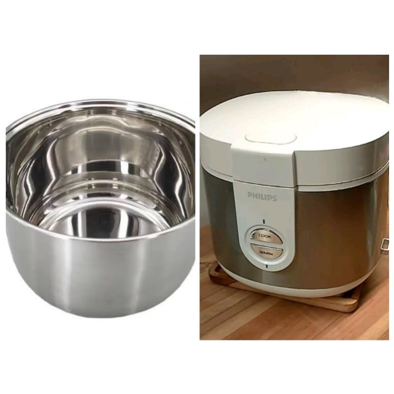 (PANCI SAJA) Panci Stainless Steel Innerpot Utk Magic Com Philips HD 3126/33