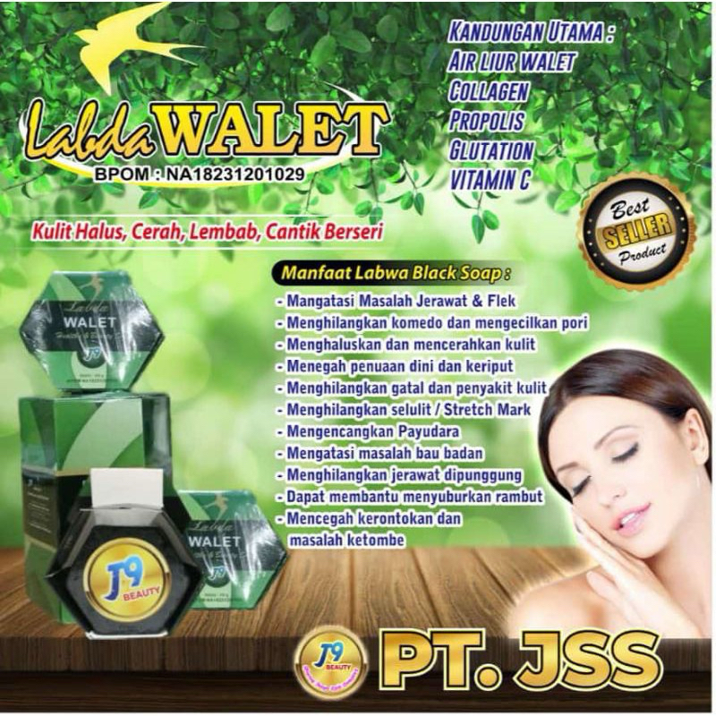 Labda Walet - Sabun Walet - Sabun Black Wallet