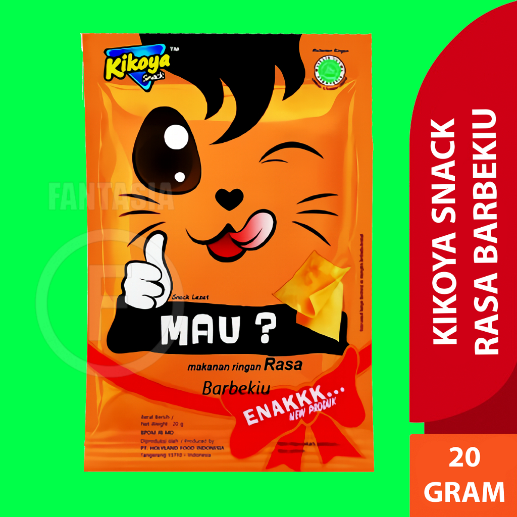 

KIKOYA SNACK CEMILAN MAKANAN RINGAN BARBEQUE PER PACK ISI 10 BUNGKUS 20 GRAM FUN CORNER DENGAN PAKING AMAN