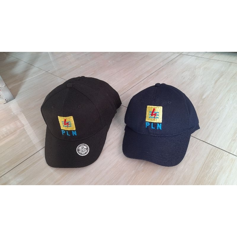 topi pln dg logo bordir komputer