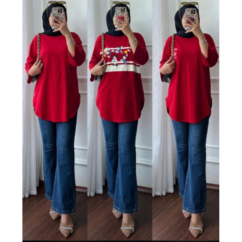 ATASAN KAOS DARA MERAH PUTIH VIRAL KEMERDEKAAN