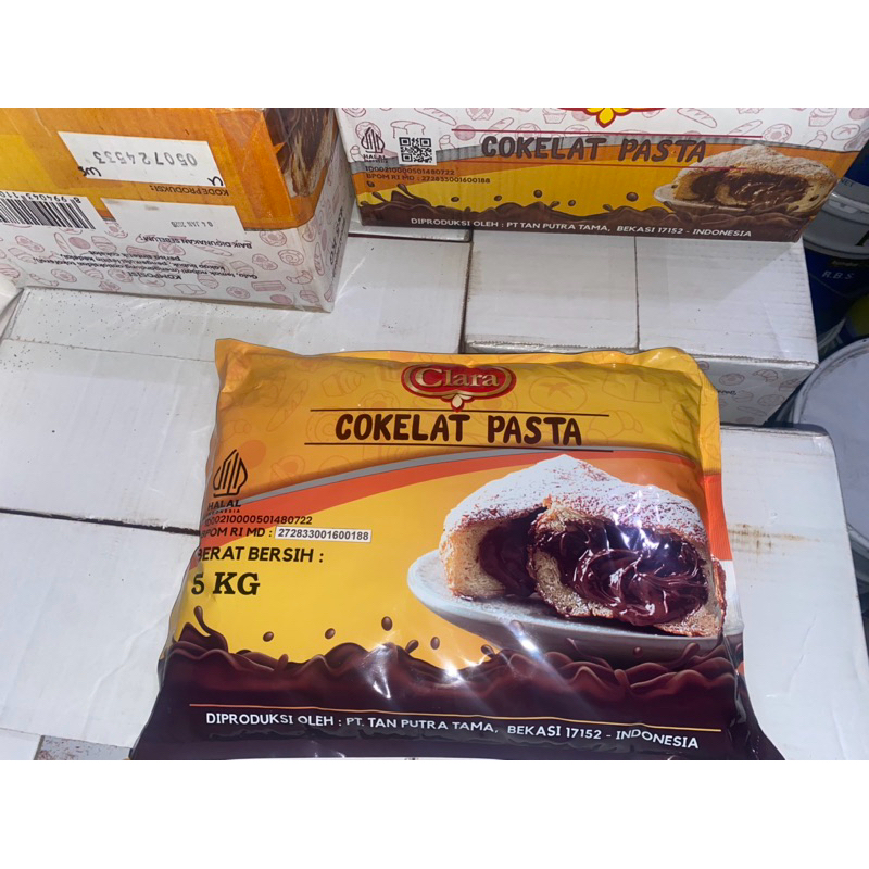 

p4yu SELAI ISIAN ROTI CLARA 5 Kg SLAI COKLAT FILLING CLARA 5 Kg