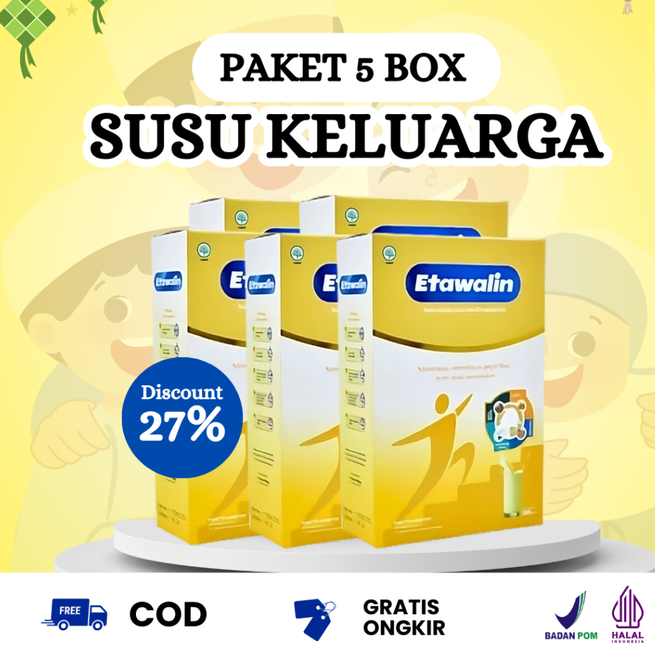 

ETAWALIN Paket 5 box Super Hemat Super Cepat Sembuhkan Nyeri Sendi dan Asam Urat 200gr