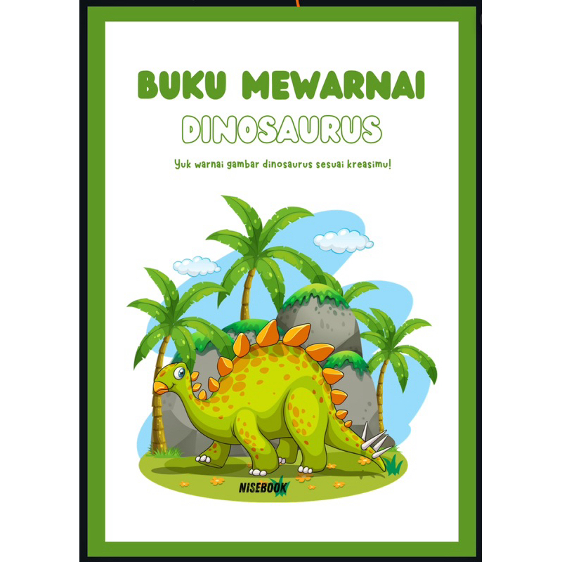 

Buku mewarnai Dinosaurus / materi anak umur 3-7 tahun