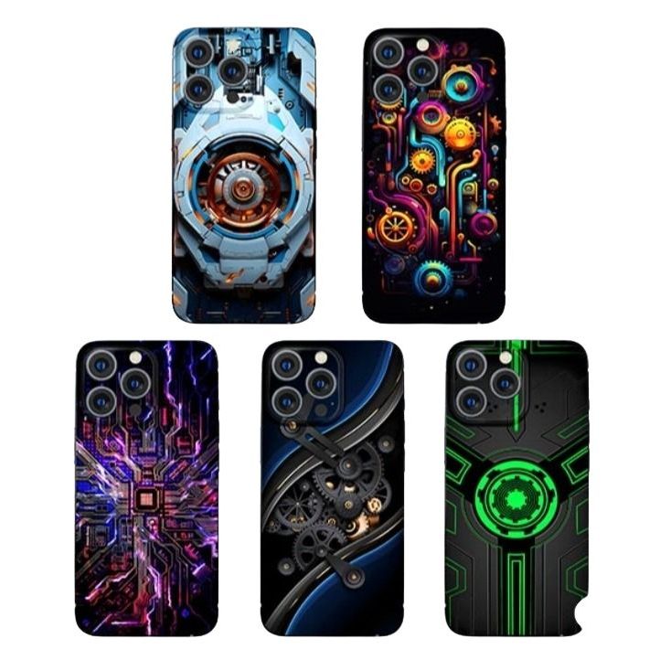 STIKER ANTIGORES HYDROGEL BELAKANG MOTIF TEKNOLOGI UNTUK SEMUA TIPE HP