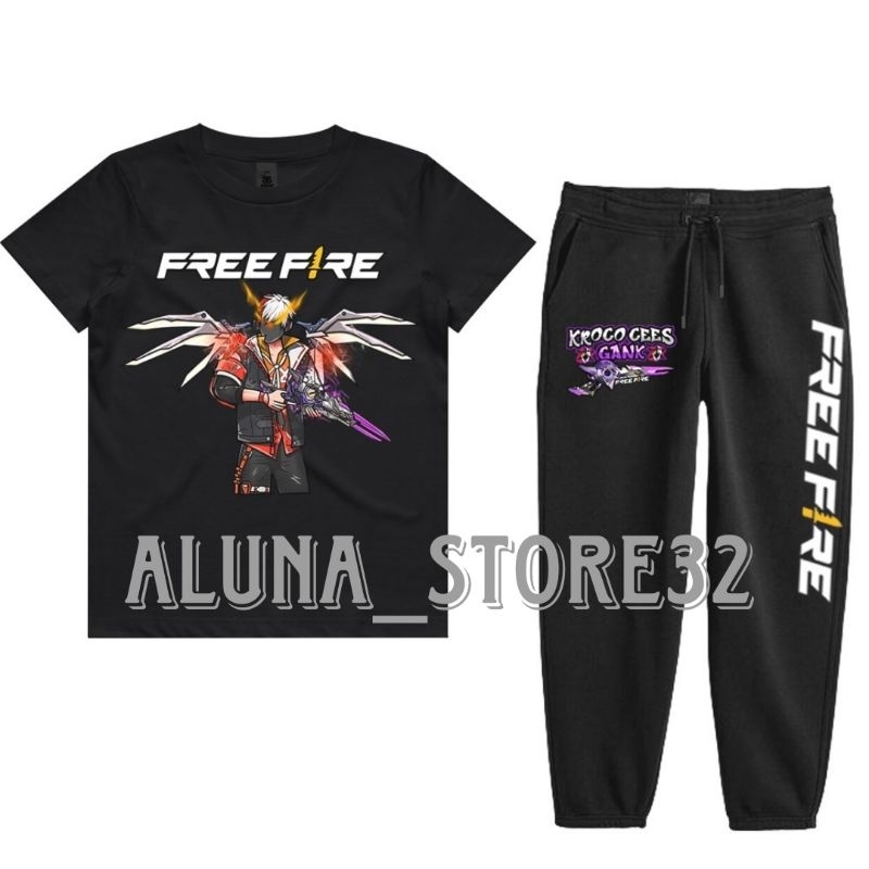 setelan anak katakter ff sg efo 2jt baju setelan anak laki laki