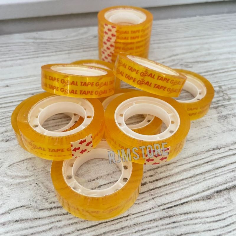 

Isolasi Kado Bening Tebal 25 yard [ Ecer 1 Pcs ] Solasi Bening Murah Gulungan Tebal / Isolatip Kecil Merk Goldie Tape - SkyPack