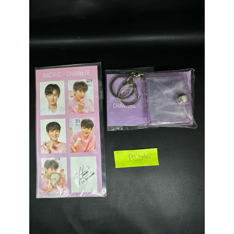 [READY] NACIFIC X Chanyeol Mini Keychain Keyring Key Ring Photobook Set Gantungan Kpop