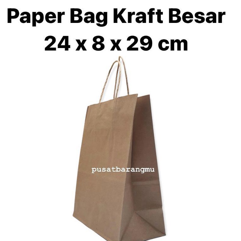 

Wow ISI 1 Paper Bag Kraft Coklat Oakey B 24x8x29cm Tas Kertas Kantong suvenir goodie bag ulang tahun Hampers Nikah Puasa Idul Fitri Lebaran