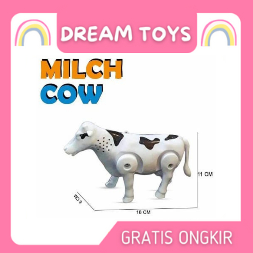 MAINAN ANAK SAPI MENYALA JUMBO DAN MINI MILCH COW BBR 187