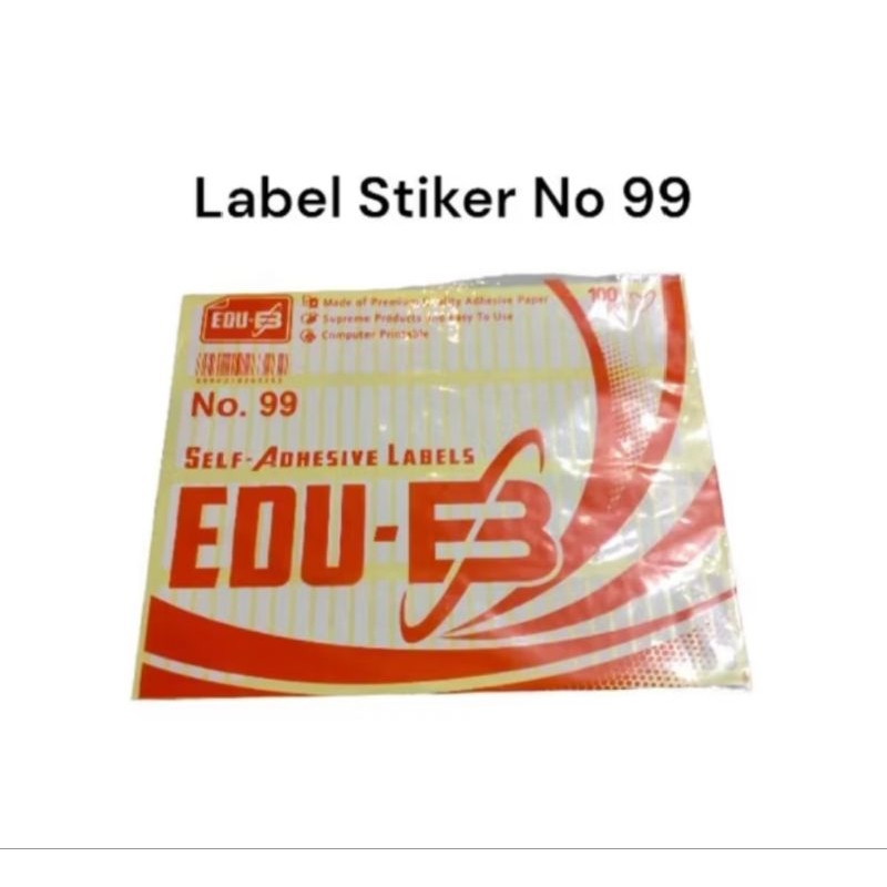 

Label Sticker no99 per pak isi 7 lbr /sticker laber
