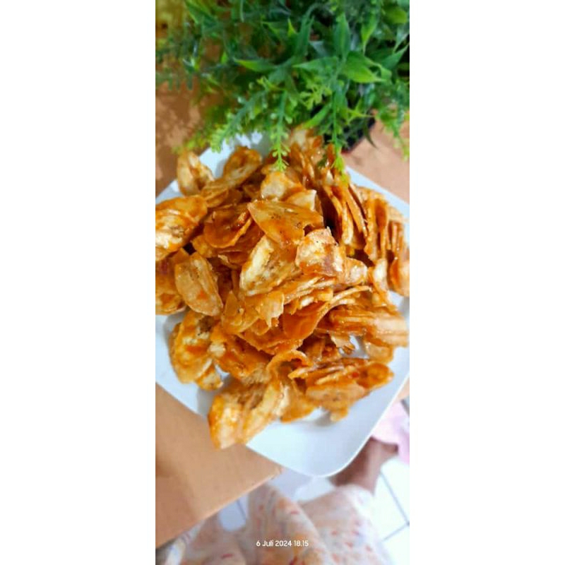 

Keripik Pisang Pedas Manis 150gr