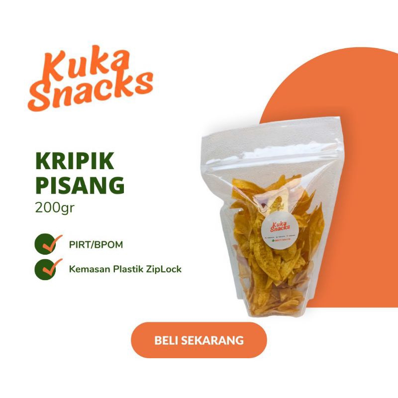 

Kripik Pisang Kuka Snacks / Keripik Pisang / Keripik Pisang Original