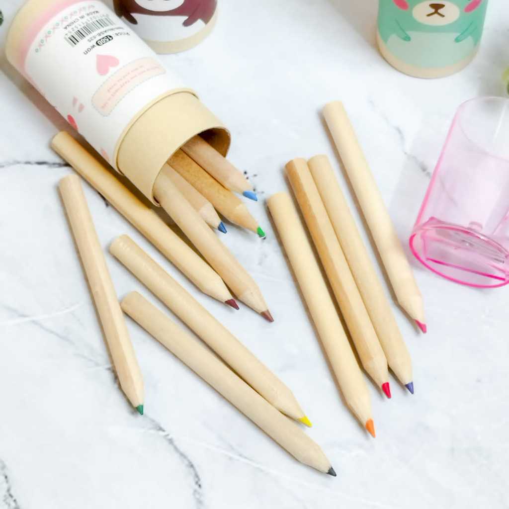 

Pensil Warna Tabung + Rautan Isi 12 Warna