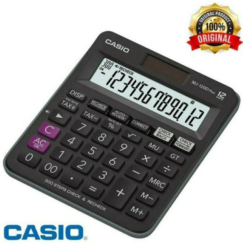 

SERBA SERBI KALKULATOR MEJA ORIGINAL CASIO MJ12D PLUS Check Correct Calculator Desktop