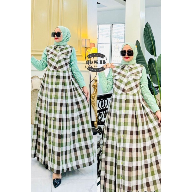 Frendi collection | Gamis maria muslim katun, maria linen gamis fashion, gamis maria premium import,