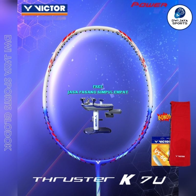 Raket Badminton Victor Thruster K 7U F | Tk 7U F | Thruster 7U F