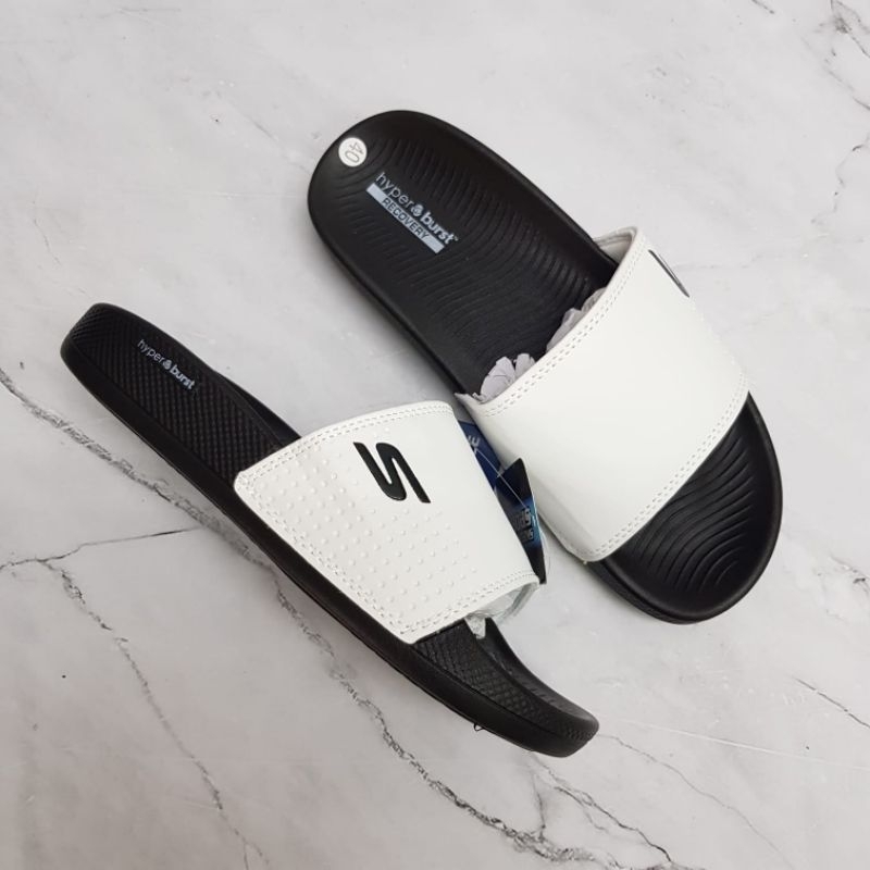 Sandal (HYPERBUSRT SLIDE)Skechers Sandal Pria Skechers Hyper Slide