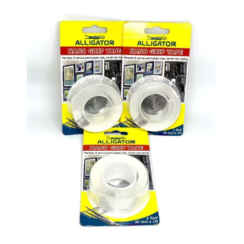 

Double Nano Grip Tape Aligator (1 Roll 30 mm x 1 M)
