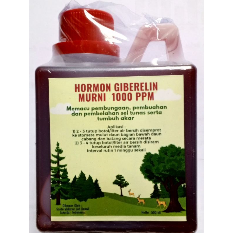 Hormon Tanaman Giberelin Murni Konsentrasi 1000 ppm Pemacu, Perbanyak, Pencegah Kerontokan, Merataka