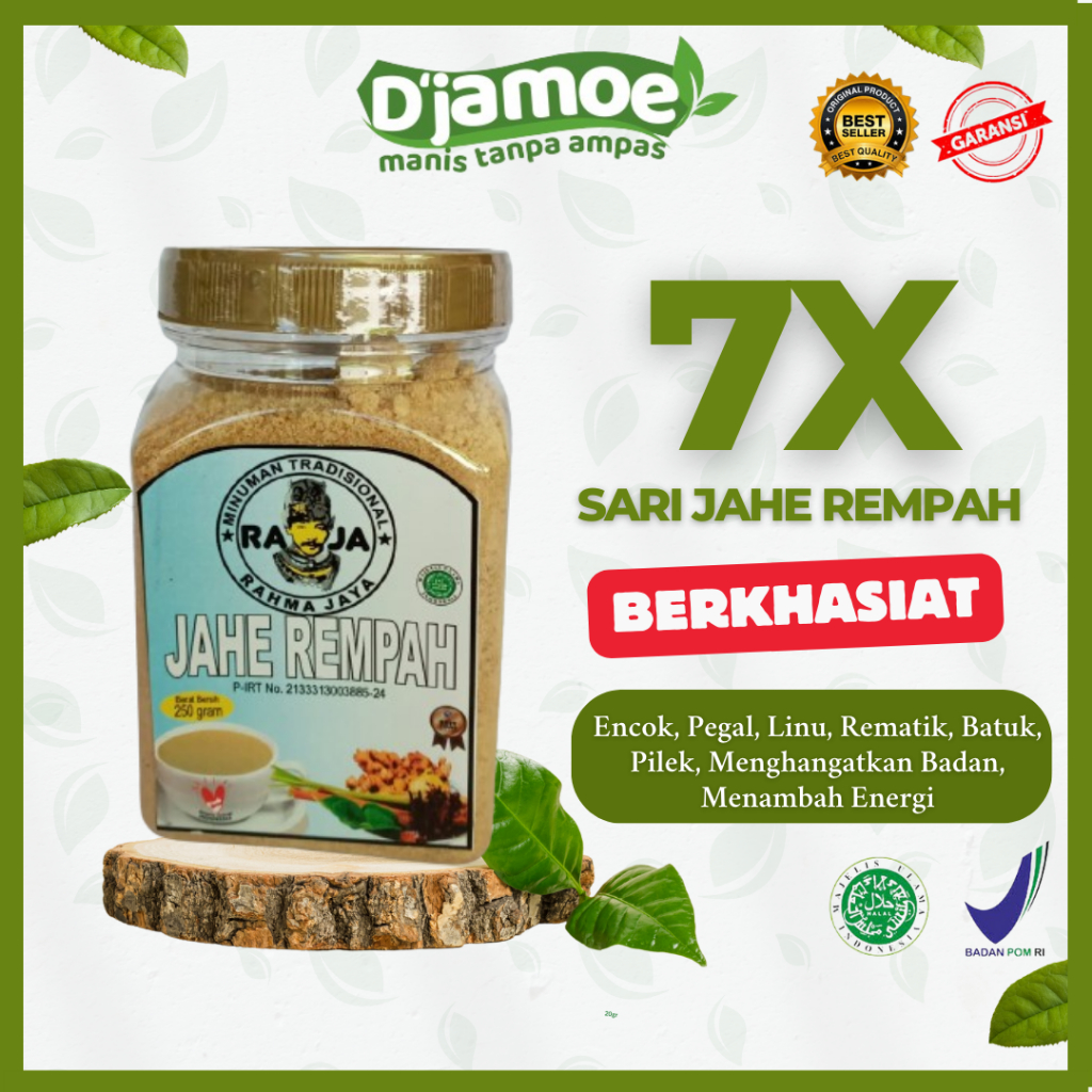 

D'jamoe Jamu Obat Herbal Minuman Bubuk Temulawak Tradisional Jawa Encok Pegal Linu Rematik Batuk Pilek Menghangatkan Badan Menambah Energi Serbuk Instant Siap Seduh Murni Sehat 100% Halal Mui Segarkan Dan Hangatkan Badan Original Premium