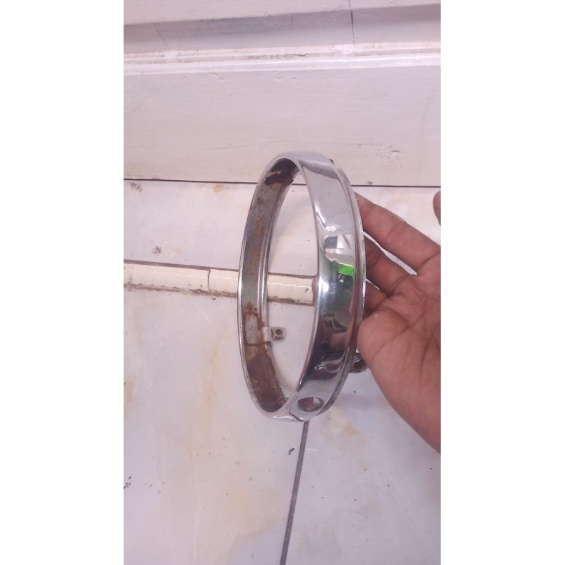 Cicin batok headlamp lampu depan kawasaki ninja ss bulat bekas copotan ori