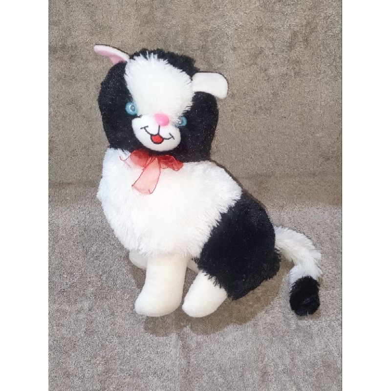 BONEKA KUCING BELANG HITAM PUTIH