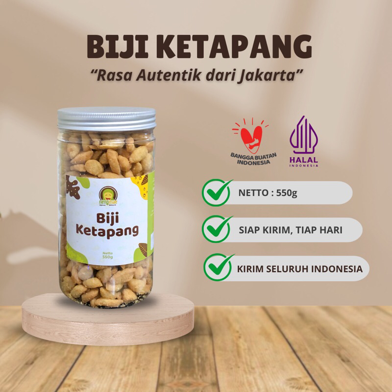

Biji Ketapang Toples Besar - Oleh Oleh Khas Jakarta | Neng Mae