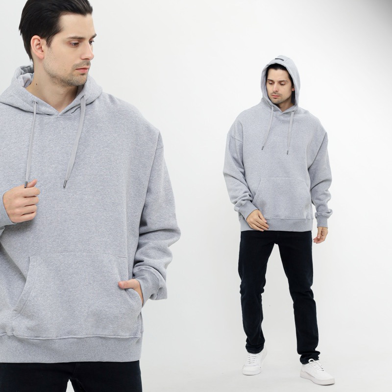 Basicale Hoodie Oversize Misty Cotton Fleece 330 GSM