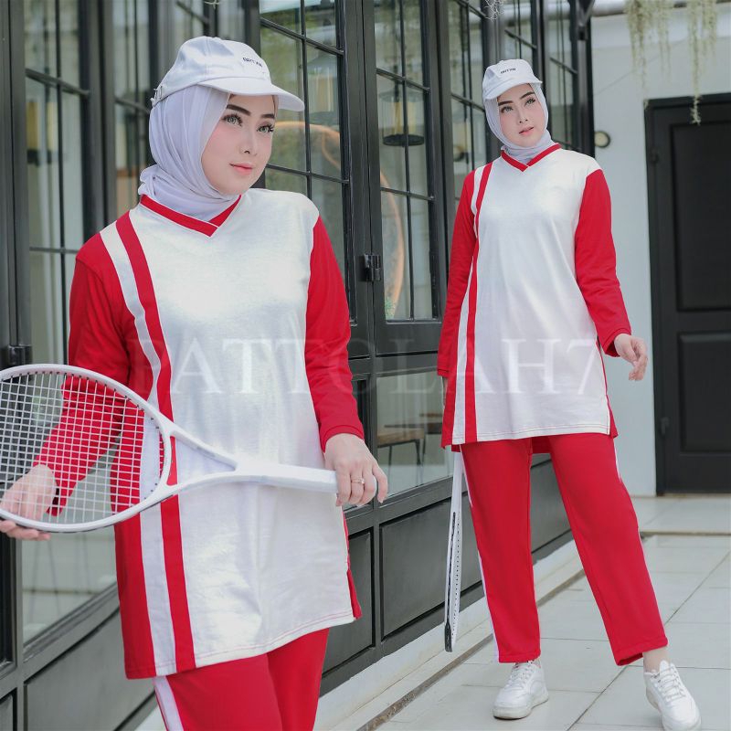 STELAN OLAHRAGA SENAM TUNIK/STELAN OLAHRAGA WANITA/KAOS OLAHRAGA PANJANG TUNIK/TRENING OLAHRAGA