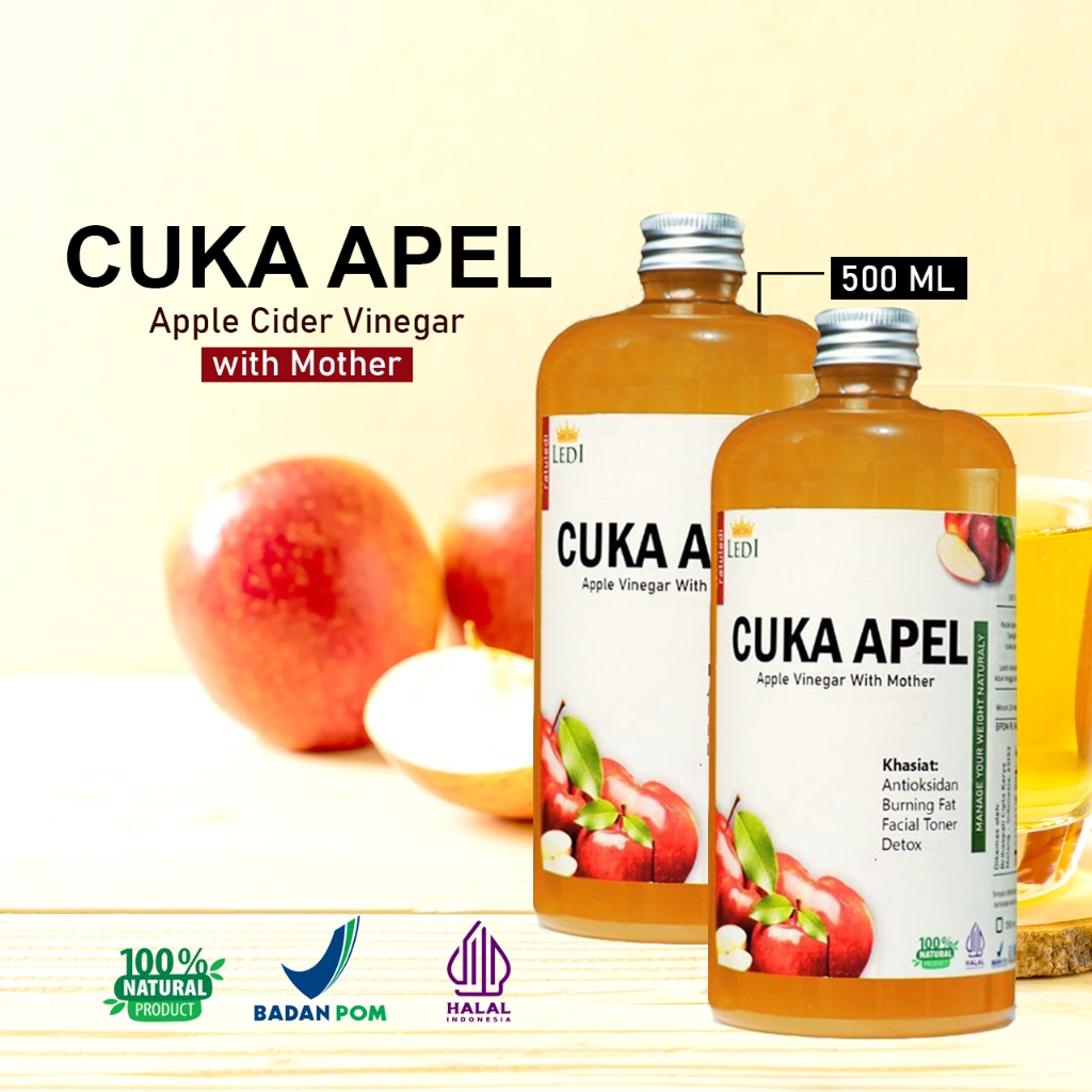 

PAKET 2 PCS Cuka Apel 500 ml - Best Organik