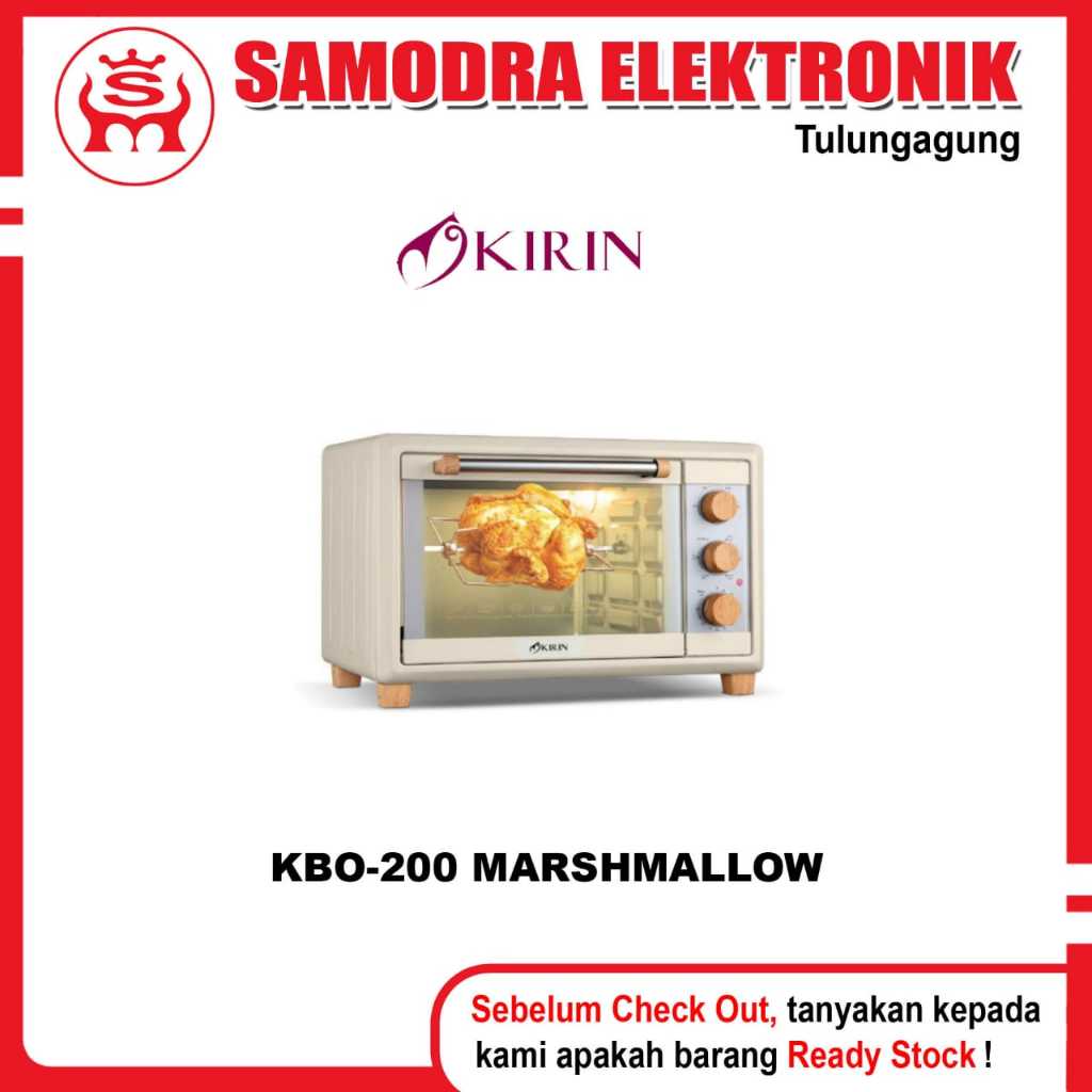 Oven KIRIN KBO-200 Marshmallow | KBO-200 White | Oven Listrik Kirin 20 L | Kirin Omni Oven 20 Liter