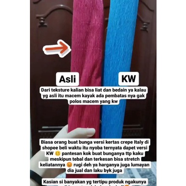 

KI3 kertas crepe Italykertas crepe PREMIUM QUALITY Import original import tebal 525 crepe paper diy craft wedding party decorations