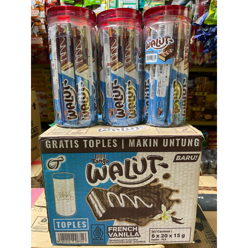 

TANGO WALLUT FRENCH VANILLA/BELGIAN CHOCO TOPLES DUS ( ISI 6 TOPLES )