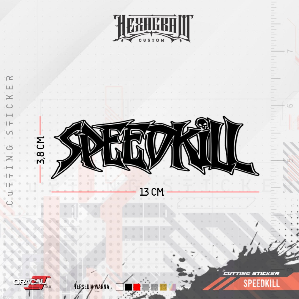 

Cutting Sticker SPEEDKILL Band | Stiker Cutting Band Speedkill | Speedkill