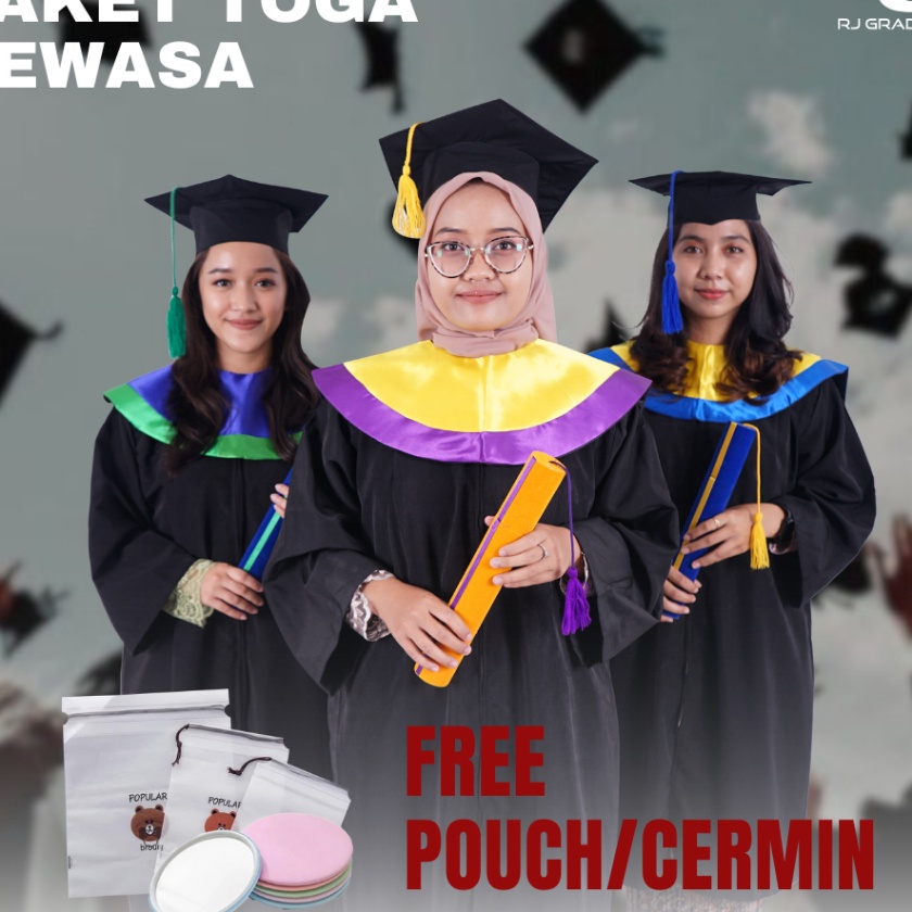 Istimewa Paket Toga Wisuda  Jual Paket Toga Wisuda  Paket Perlengkapan Wisuda  Toga Wisuda Dewasa  P