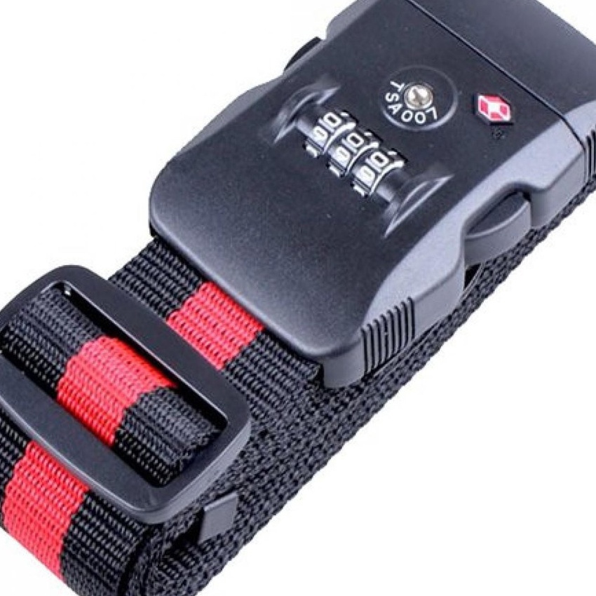 KF7 Terlaris Travel Luggage Coded Lock Suitcase Belt  Tali Koper Password TSA Lock