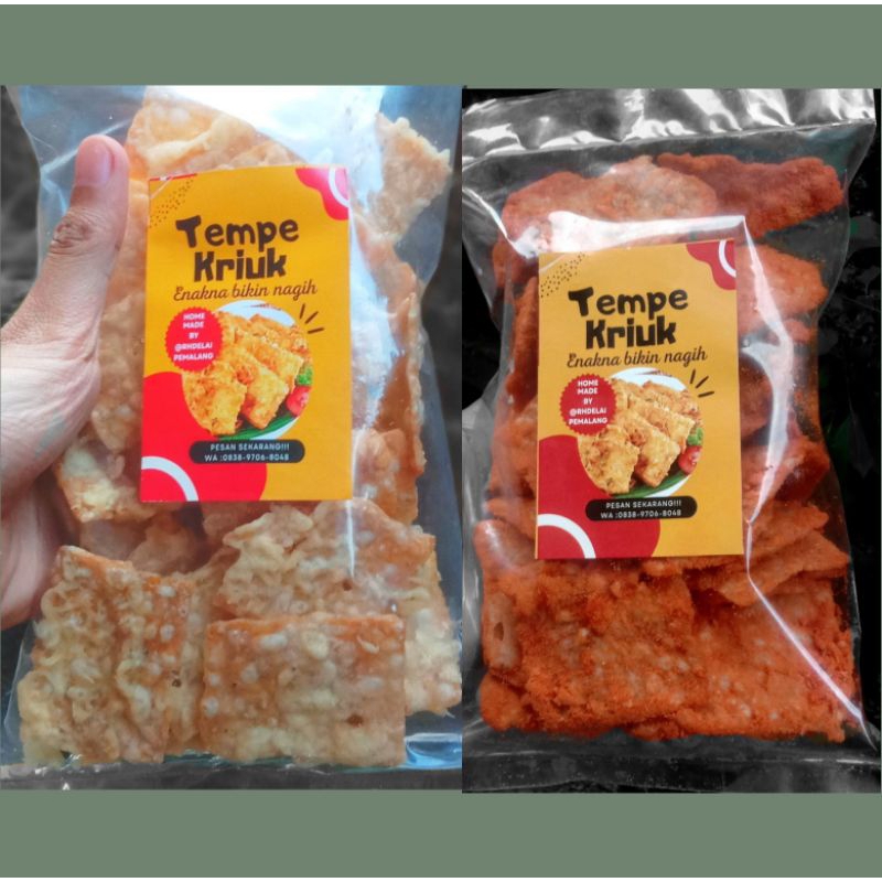 

Keripik Tempe Pedas 150 gr/tempe chips pedas cocok untuk oleh-oleh maupun cemilan