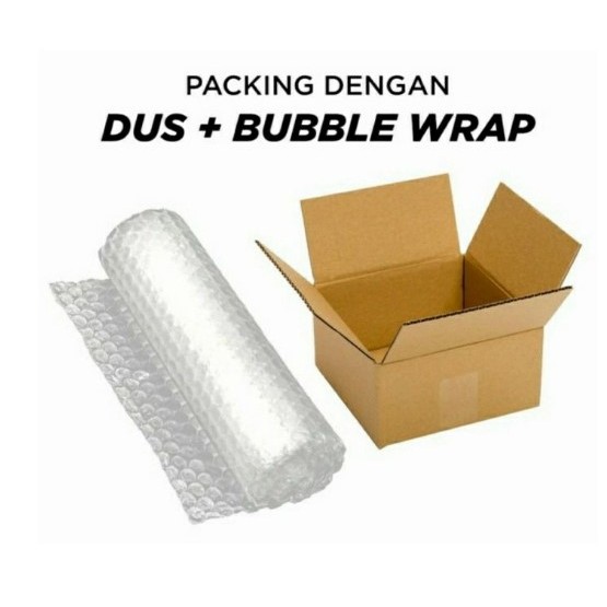 

Packing tambahan kardus + bubble wrap tebal lebih aman saat pengiriman