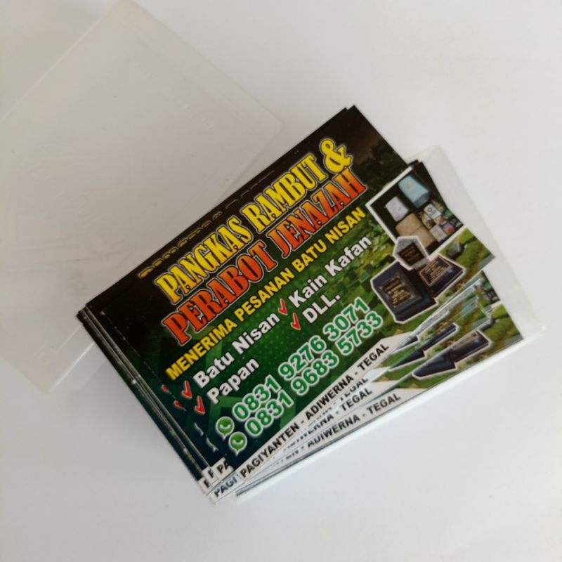 

Cetak Kartu Nama Free Desain Bahan Tebal Premium Print Laser Gratis Box