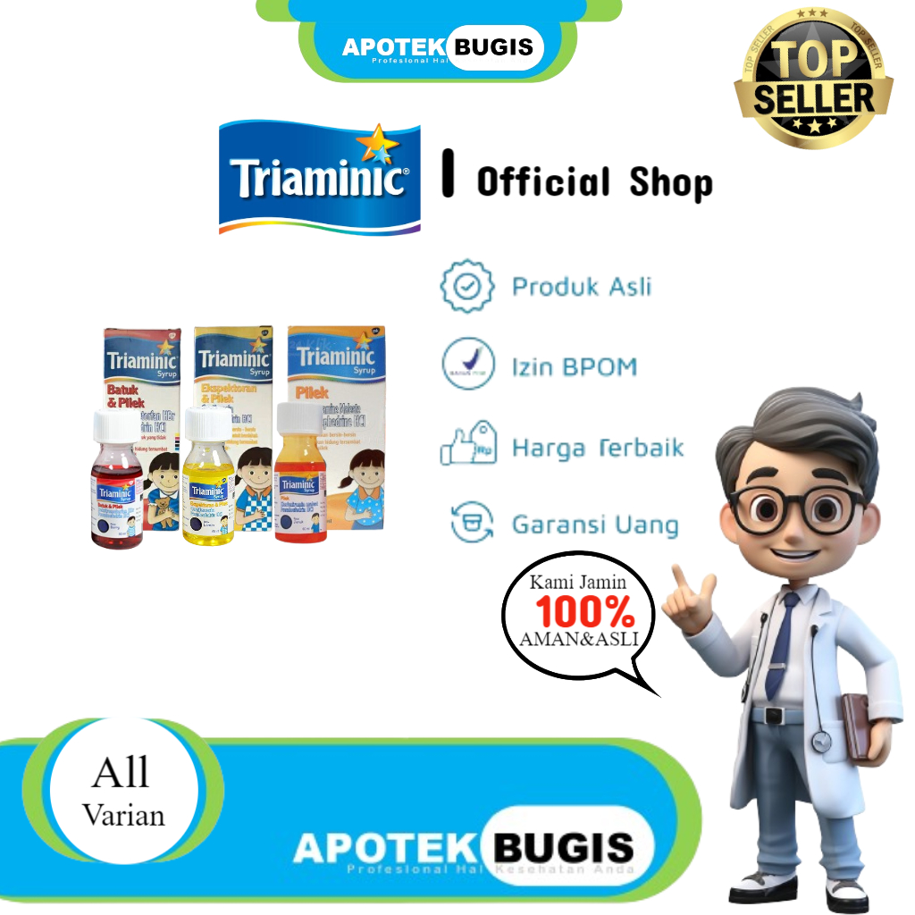 Triaminic Ekspektoran & Pilek | Triaminic Batuk & Pilek | Triaminic Pilek Sirup 60ml