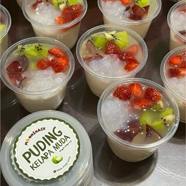 Puding Kelapa Muda Buah Jelly Kelapa Coconut Puding Coconut Jelly Puding Buah Segar Kelapa Muda Asli