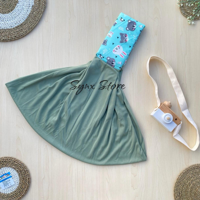 Gendongan Geos Bayi Baru Lahir Newborn Terbaru Motif Polos