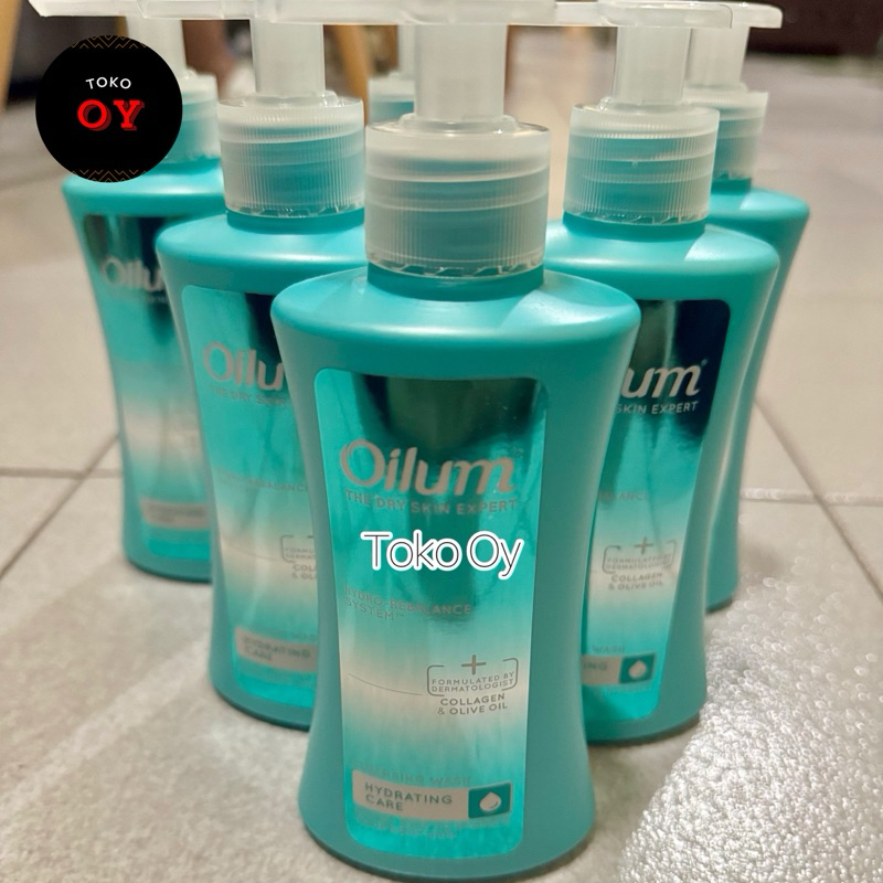Oilum Hydrating Care Cleansing wash bottle 210ML - sabun oilum cair botol - sabun cair colagen
